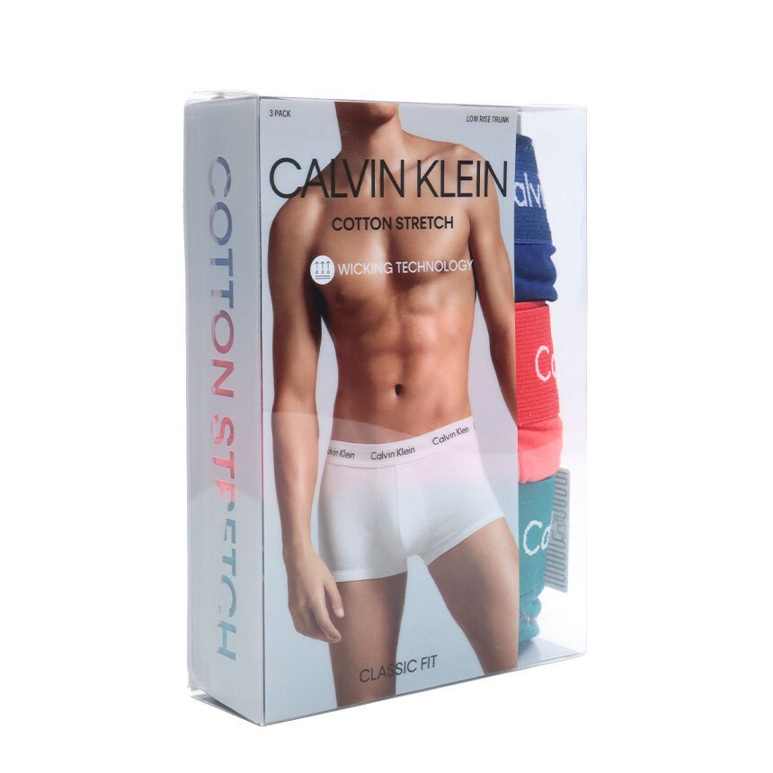 CALVIN KLEIN Boxer coton stretch lot de 3 Tropik Style